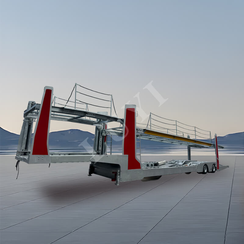 Transportador de automóviles de dos pisos con elevación de 2 ejes y 17 metros Transportador de automóviles de dos pisos con elevación de 2 ejes y 17 metros