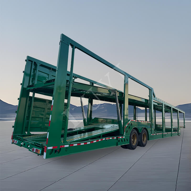 Remolque para transporte de vehículos de 2 ejes, Semirremolque para transporte de automóviles