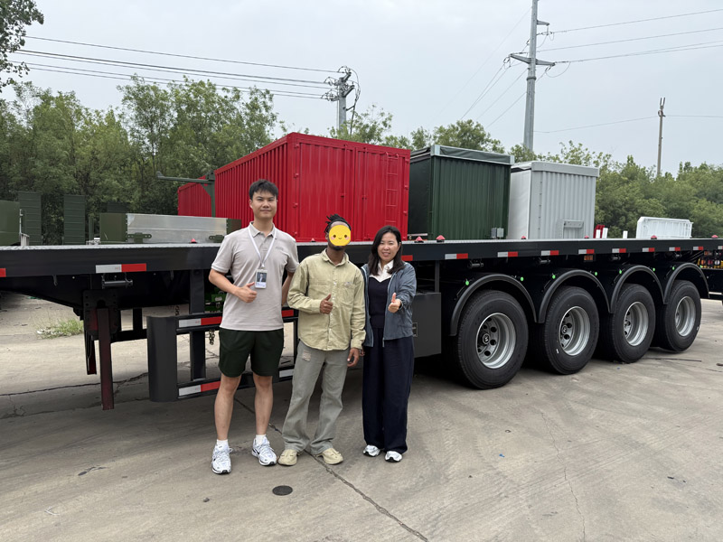 Clientes de Turkmenistán visitan la fábrica de Luyi, centrándose en los semirremolques basculantes traseros de 3 ejes y mostrando su intención de cooperar
