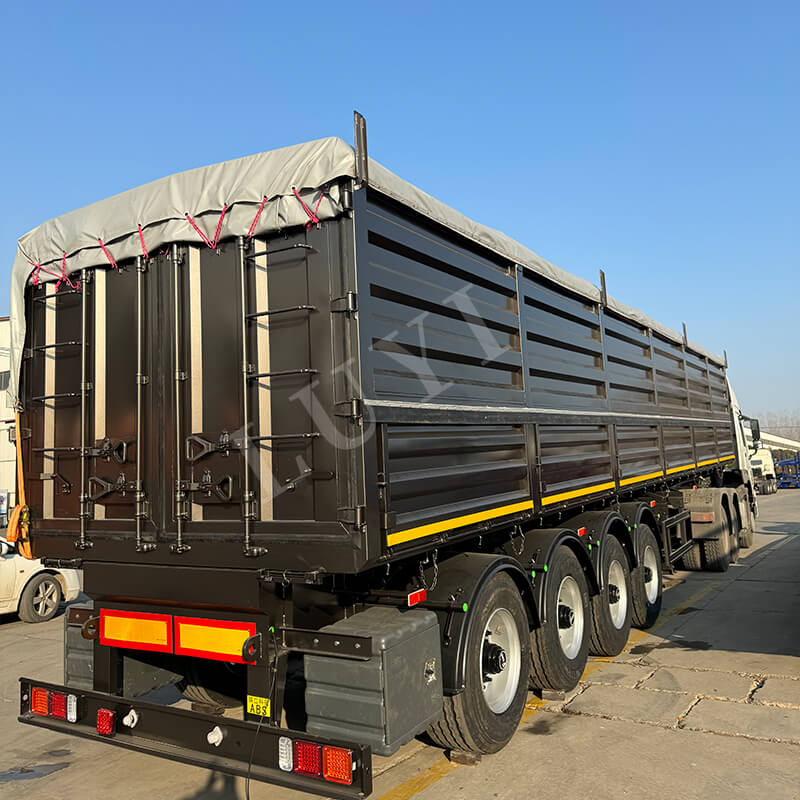 Satisfacer con precisión la demanda: el semirremolque volquete Luyi de 4 ejes y 80 toneladas se dirige a Guyana