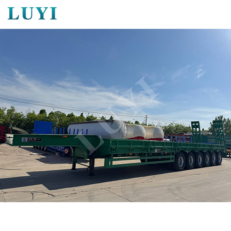 ¡Nuevo logro en la cooperación transnacional! Los semirremolques de plataforma baja y cuello de cisne de 6 ejes LUYI se envían en lotes a Mauritania