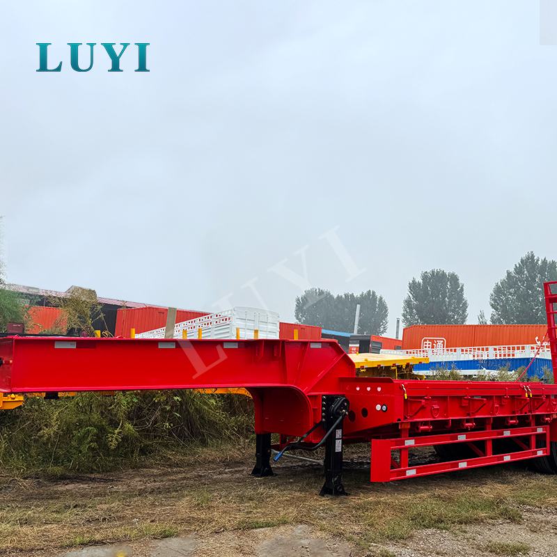 Guía de compra de semirremolques de plataforma baja de 3 ejes para equipo pesado y transporte de carga de gran tamaño