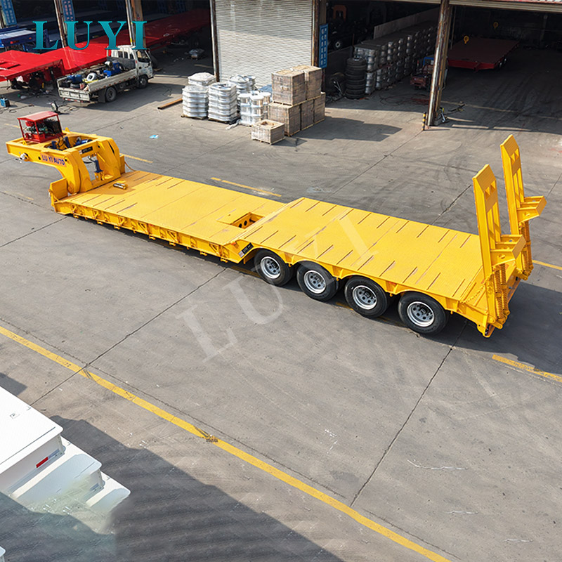 Guía de compra de remolques de cuello de cisne desmontables de 4 ejes para equipo pesado y transporte de carga de gran tamaño