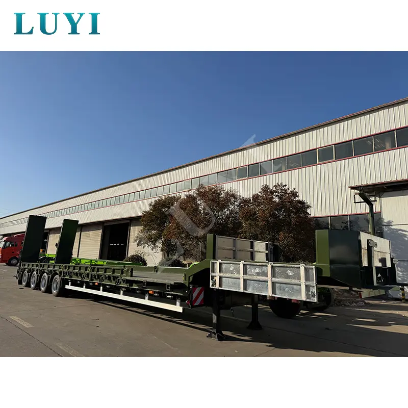 Rampas hidráulicas versus rampas de resorte mecánicas para semirremolques de plataforma baja LUYI AUTO