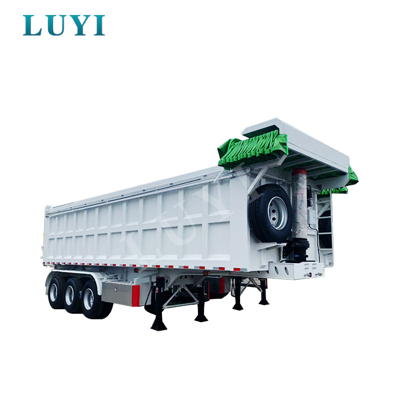 Semirremolque volquete basculante trasero de 3 ejes y 100 toneladas