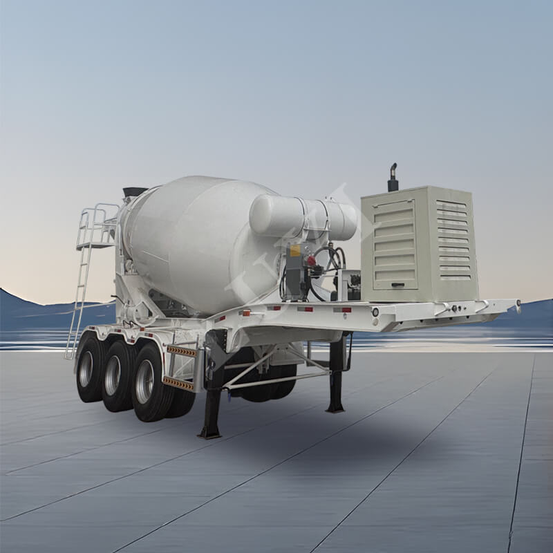 Semirremolque cisterna de pólvora de 3 ejes y 12 metros cúbicos