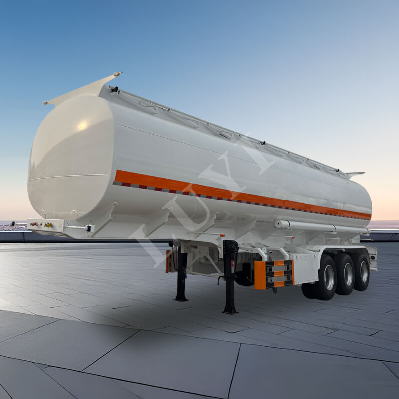 Semirremolque cisterna de aceite de acero al carbono de 3 ejes y 40.000 litros