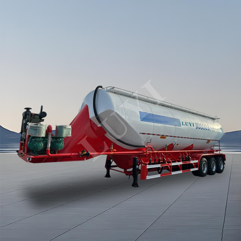 Semirremolque cisterna de cemento tipo V a granel de 3 ejes y 50 metros cúbicos