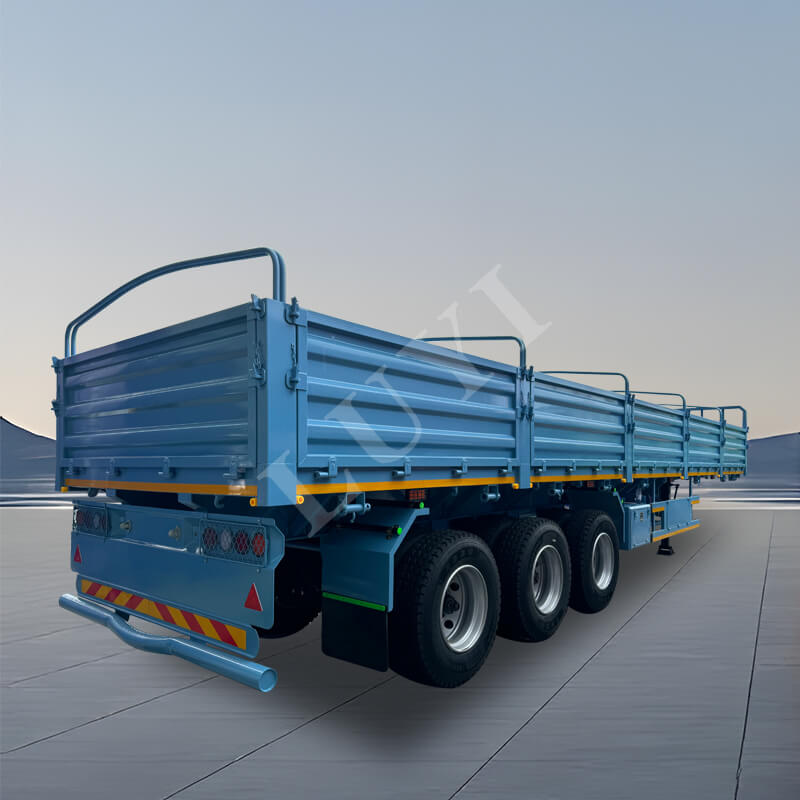Semirremolque de estacas para carga seca a granel de 3 ejes y 60 toneladas Semirremolque de estacas para carga seca a granel de 3 ejes y 60 toneladas