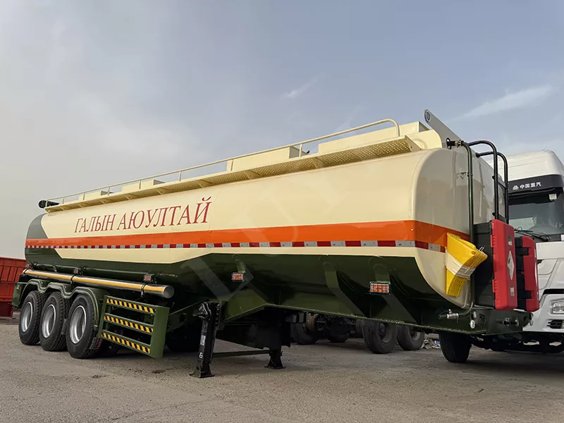 35000 litros de 3 ejes petrolero gasolina cisterna remolque de acero