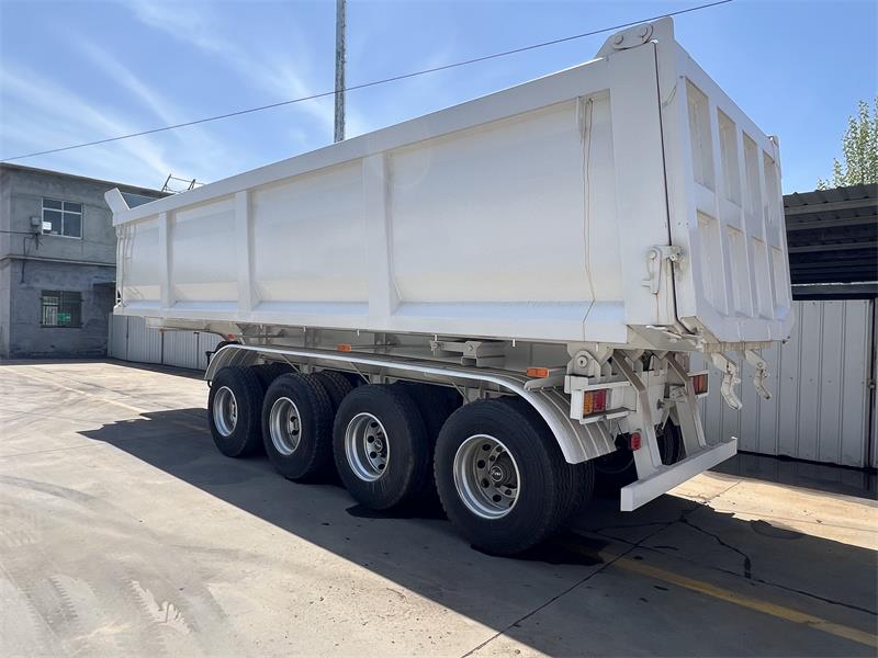 Remolque volquete U de 4 ejes 60T para transporte de carga a granel de servicio pesado
