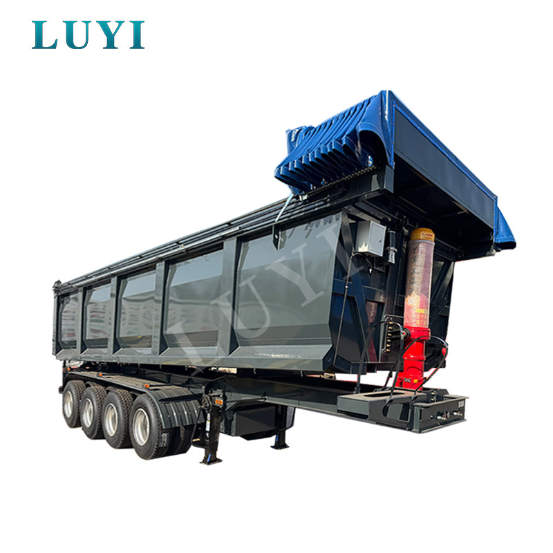 Semirremolque volquete de 4 ejes y 70 toneladas Semirremolque volquete en forma de U