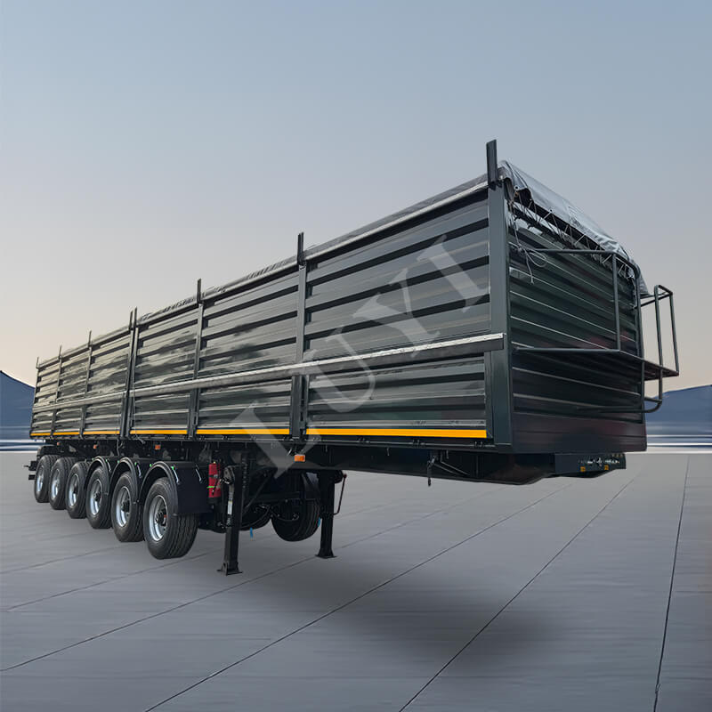 Semirremolque de placa vallada de 6 ejes Semirremolque de placa vallada de 6 ejes