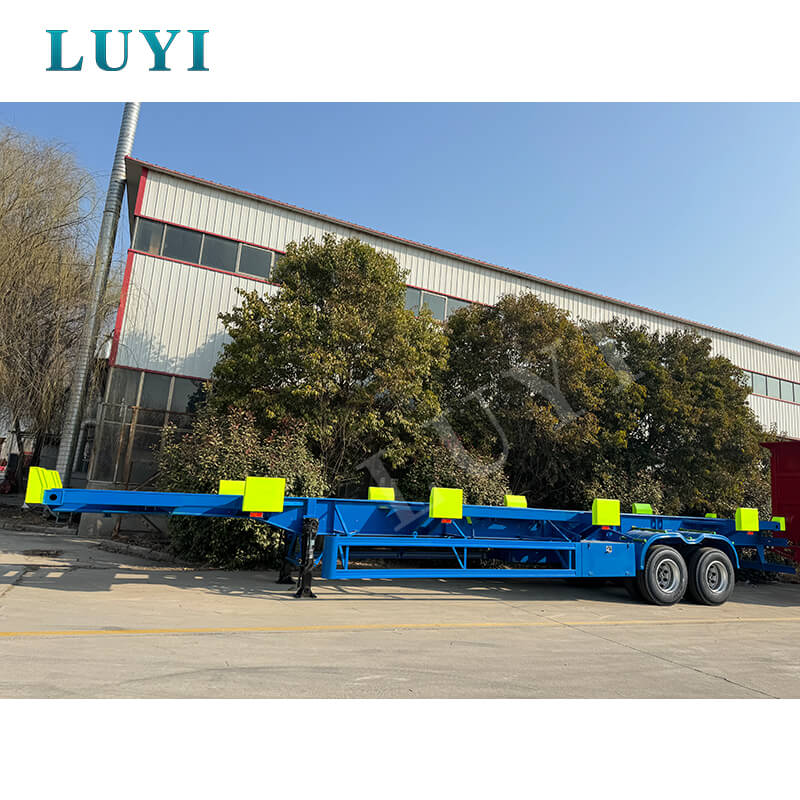 Semirremolque esquelético para transporte de contenedores en muelle de 60 toneladas a la venta