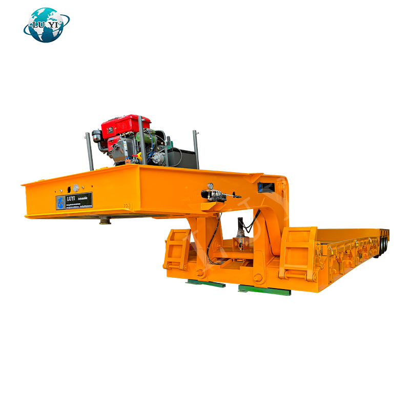 Semirremolque lowboy desmontable con cuello de cisne de 80 toneladas