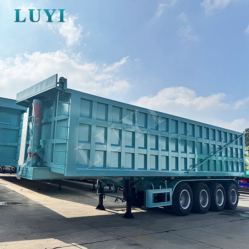 Nuevo remolque volquete basculante trasero de 4 ejes y 80 toneladas