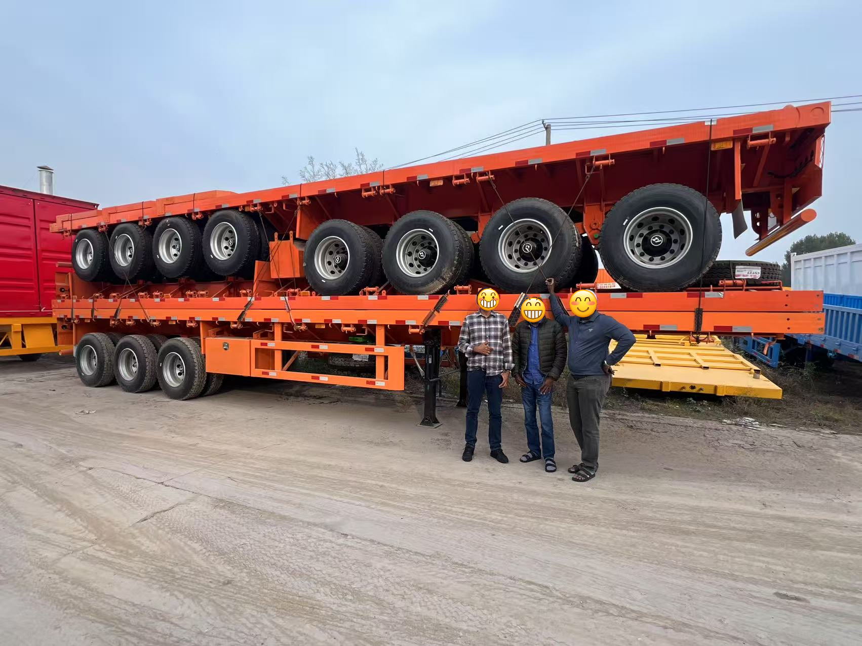 Cómo LUYI ayudó a un cliente de logística de Tanzania a mejorar el transporte de carga regional con 3 remolques de plataforma