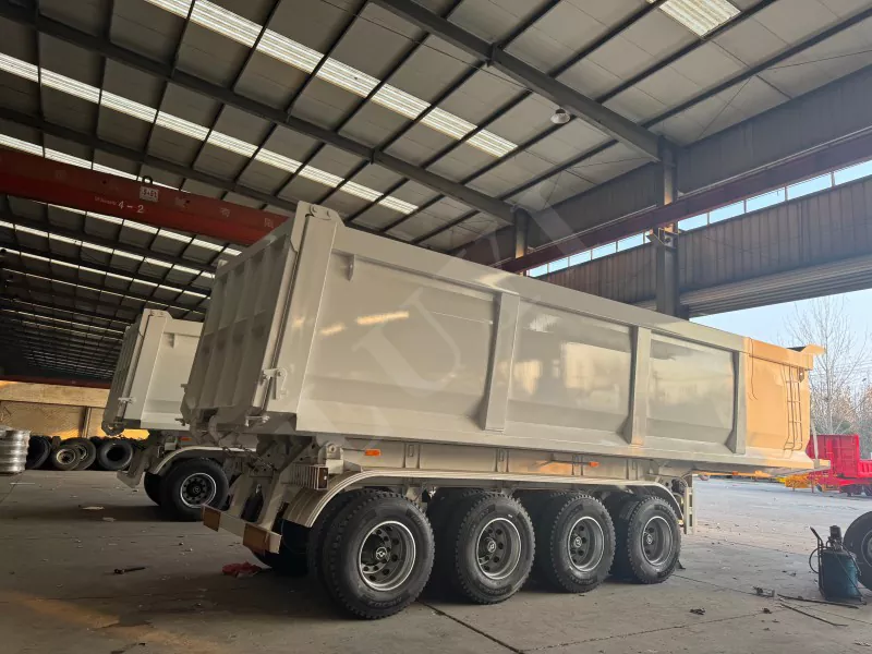 Transporte 80 toneladas de semirremolque trasero
